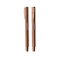 Hot selling office supplies stationery engarving logo custom metal rose gold pure copper pen